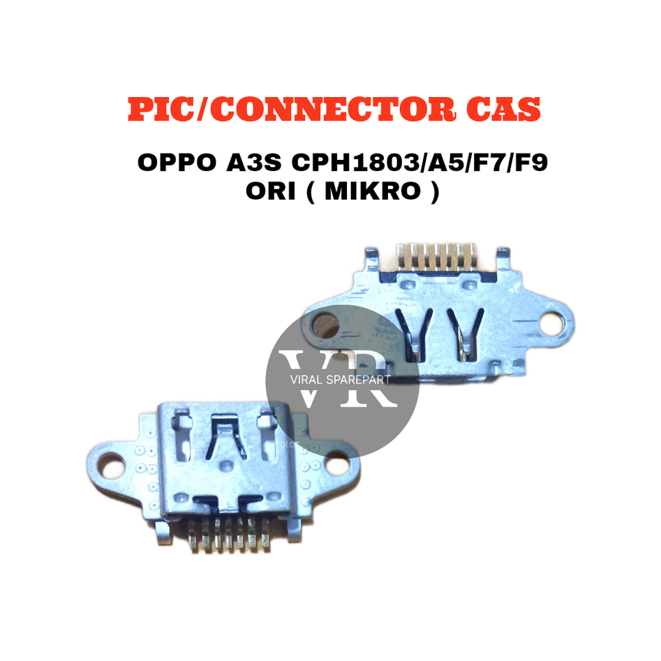 CAS CONNECTOR / PIC / CAS SOCKET OPPO A3S / CPH1803 / A5 / F7 / F9 MICRO