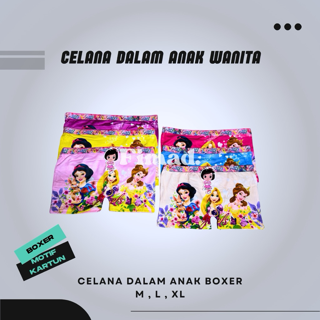 HAPPY GIRL DOZENS OF GIRLS BOXER UNDERWEAR