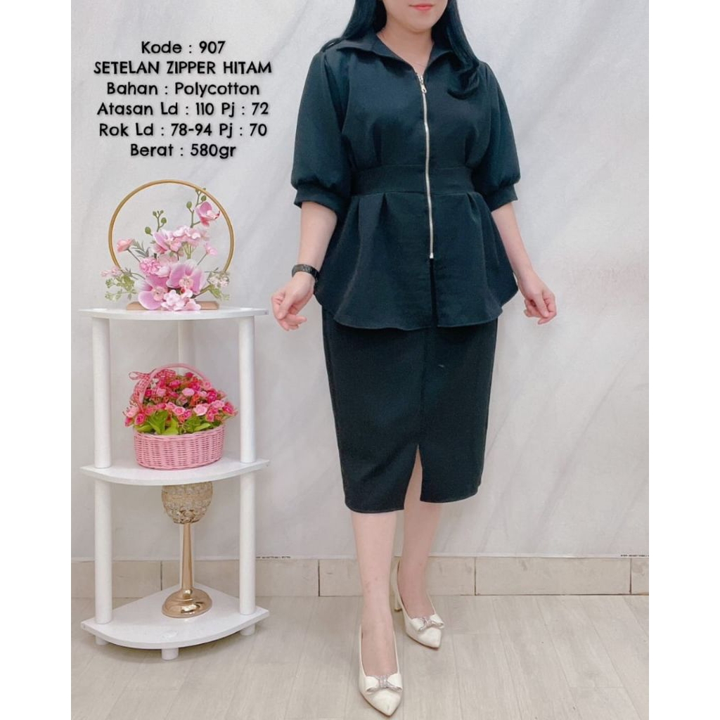 กระโปรงสูท รหัส907/908 เสื่อหลังยางแขนสั้น: ยืดโพลีคอตตอน