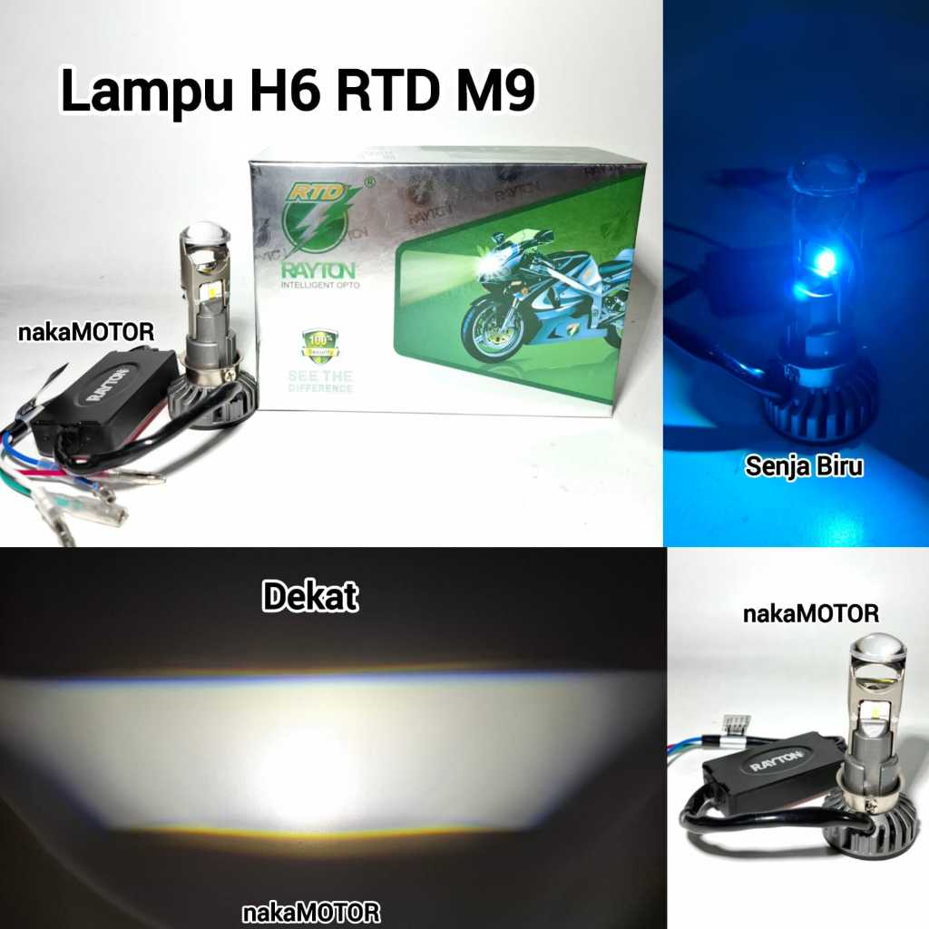 ไฟหน้า LED Rayton M9 พร้อมพัดลมระบายความร้อน H6 H4 H7 Led