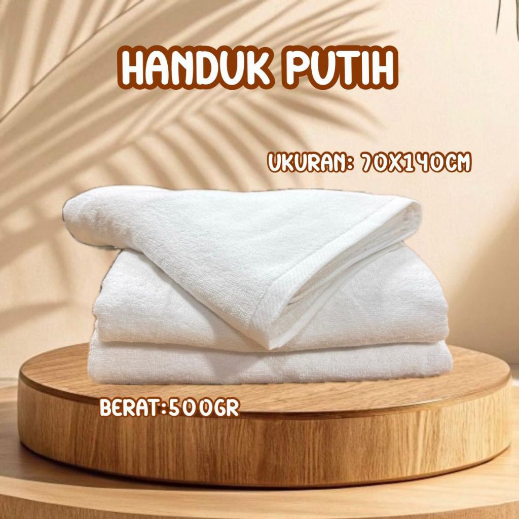 ! ผ้าเช็ดตัวสีขาว ผ้าเช็ดตัว HOTEL SIZE 70X14O