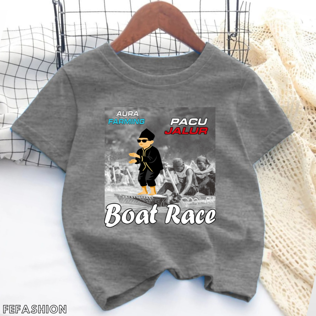 Pacu Aura Farming Viral เสื้อยืดเด็กชายและเด็กหญิงอายุ 2-16 ปีเสื้อยืด Unisex สําหรับเด็กชายและเด็กห