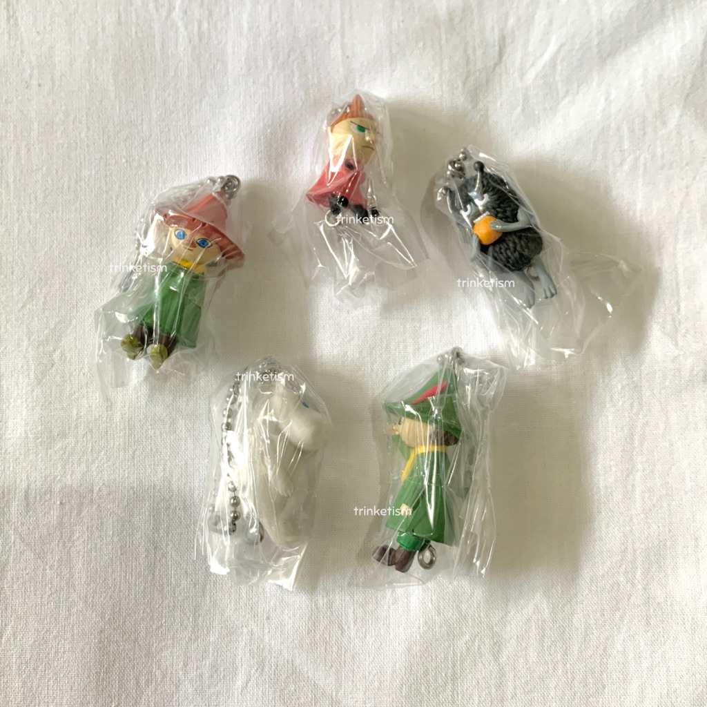 Moomin พวงกุญแจรูปจิ๋ว gachapon bandai snufkin the joxter หุ่นเหม็น เครื่องประดับเล็ก gotochi gasyap