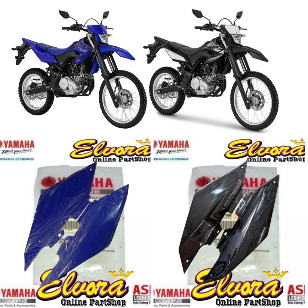 ฝาครอบตัวถังหลังขวาและซ้ายสําหรับyamaha WR 155 Original B3M-F171E-00 B3M-F1711X-00