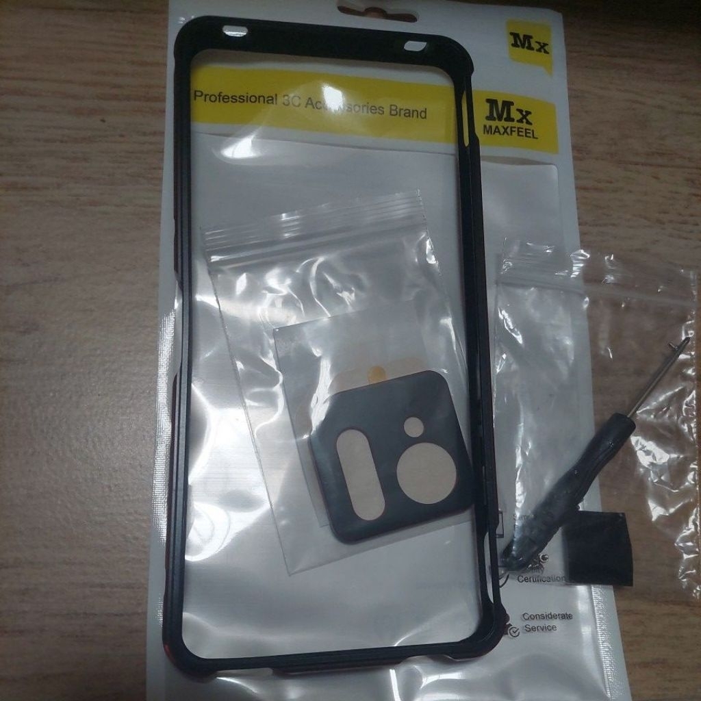 MAXFEEL Case Rog Phone 9 Rog Phone 9 Pro Rog 9 Fe กรอบโลหะกันชนอลูมิเนียมคู่