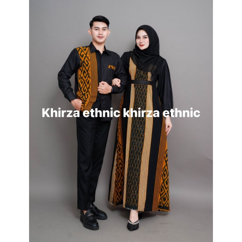 WIJAYNANTI GOLD COUPLE WOVEN CLOTHES - COUPLE WOVEN CLOTHES - COUPLE WEDDING CLOTHES - COUPLE