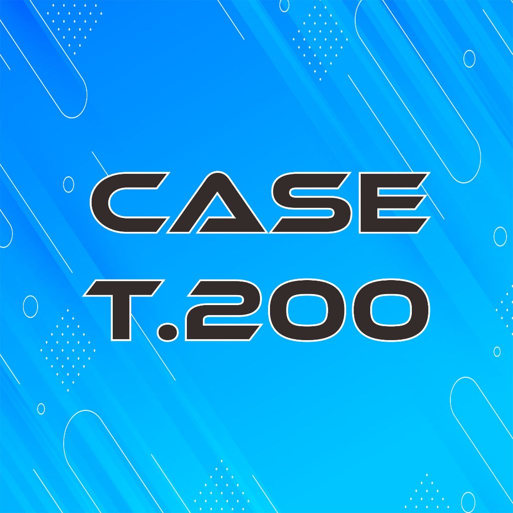 CASE T.200 TWO MM ACRYLIC MATERIAL