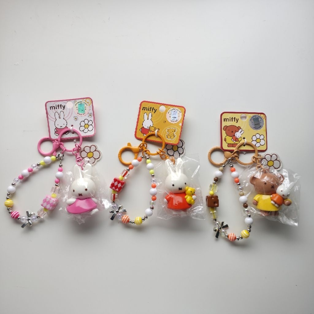 พวงกุญแจ GANTUNGAN Miffy พร้อมเครื่องราง - พวงกุญแจ Miffy พร้อมสร้อยข้อมือ