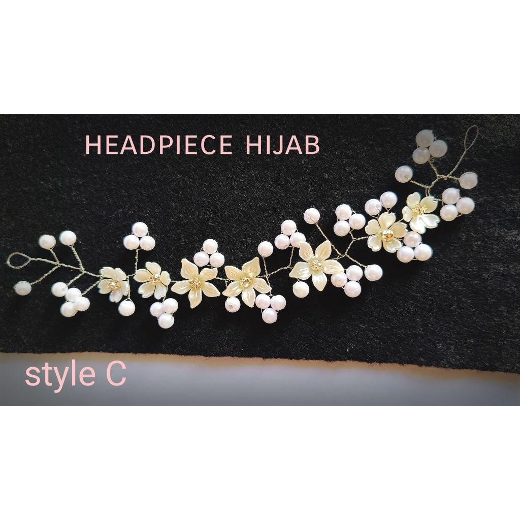 PREMIUM HEADPIECE HIJAB/HEAD DECORATION (STYLE C)
