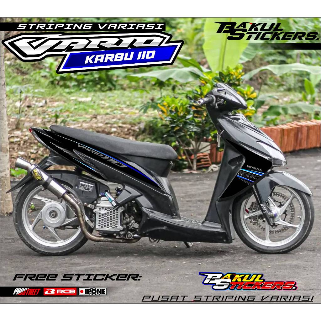STRIPING VARIATIONS MOTORCYCLE VARIO KARBU 110 SPX EDITION / สติ๊กเกอร์ LIST VARIATIONS HONDA VARIO 