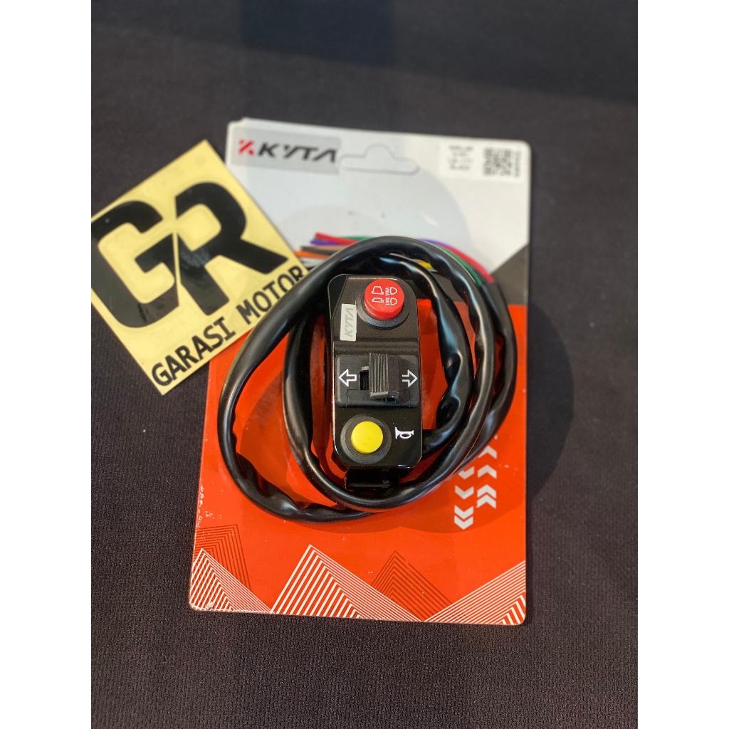 ที่ยึดสวิตช์ซ้าย ktc kytaco kyta lb-177 สีดํา universal