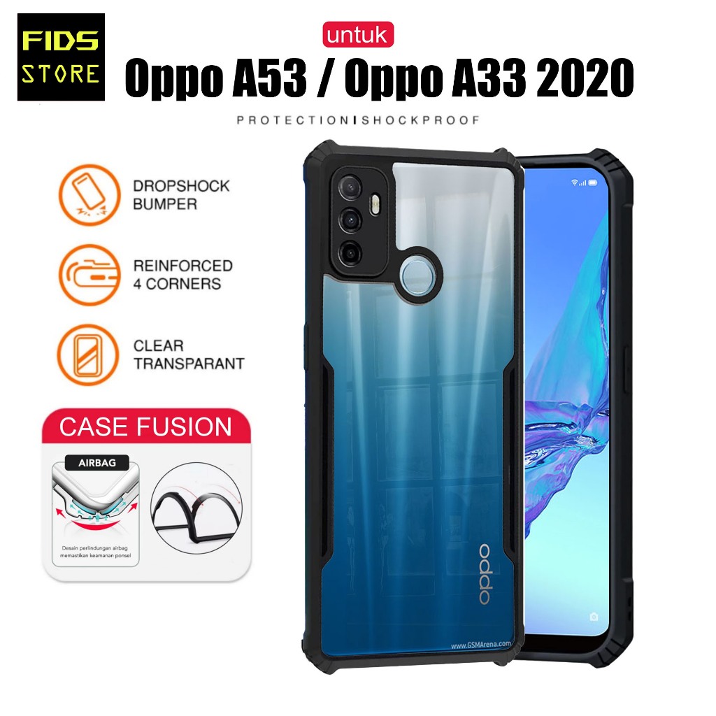 เคส Oppo A53 / Oppo A33 2020 Case Fusion กันกระแทก Premium Protek กล้อง Casing - FIDS STORE