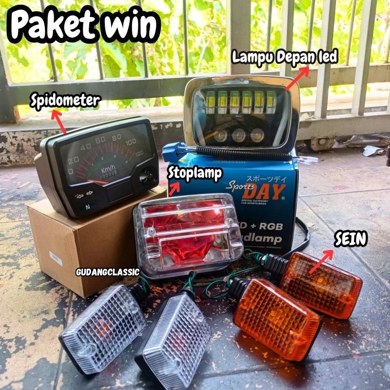 HONDA WIN100 WIN 100 ปีแพ็คเกจศีรษะเก่า WIN SPEEDOMETER SET WIN SEIN WIN