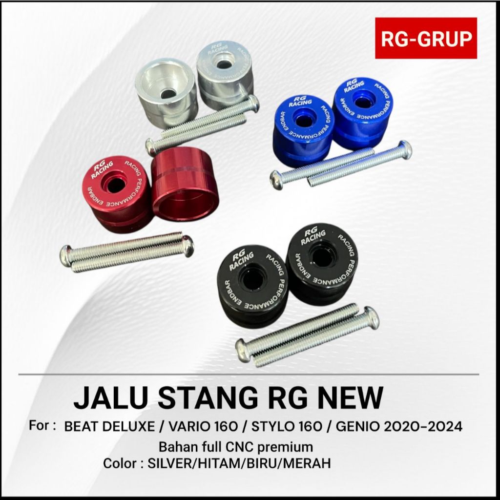 STANDBAR SHOE BEAT DELUXE VARIO 160 STYLO 160 ABS CBS GENIO 2020 - 2024 Full CNC RG-racing