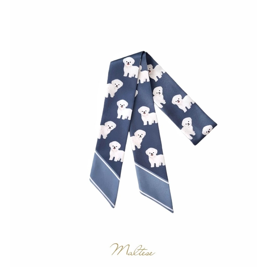 Handmade Twilly Scarf ผ้าพันคอ Matese Bandana Scarf