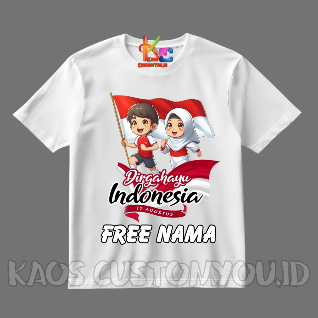 เสื้อยืด INDEPENDENCE BOYS TOP 17 AUGUST 9TH SIZE 1-12 ปี
