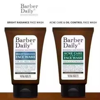 [ 1 PCS  ] Barber Daily Acne Care HIJAU / Oil Control Face Wash BIRU 100ml