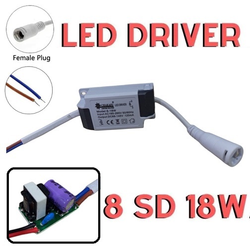 Driver Adapter Transformer 18watt 18 Led Downlight Led Light Panel Driver โคมไฟ 1x 18W AC อินพุต 165