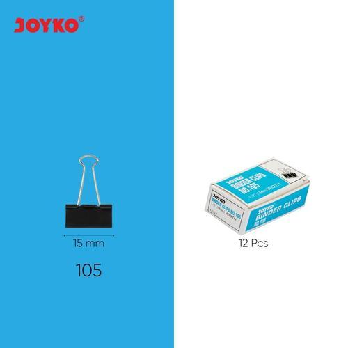 Joyko 105 Binder Clip / Binder Clip 105 (1 กล่อง 12 โหล)