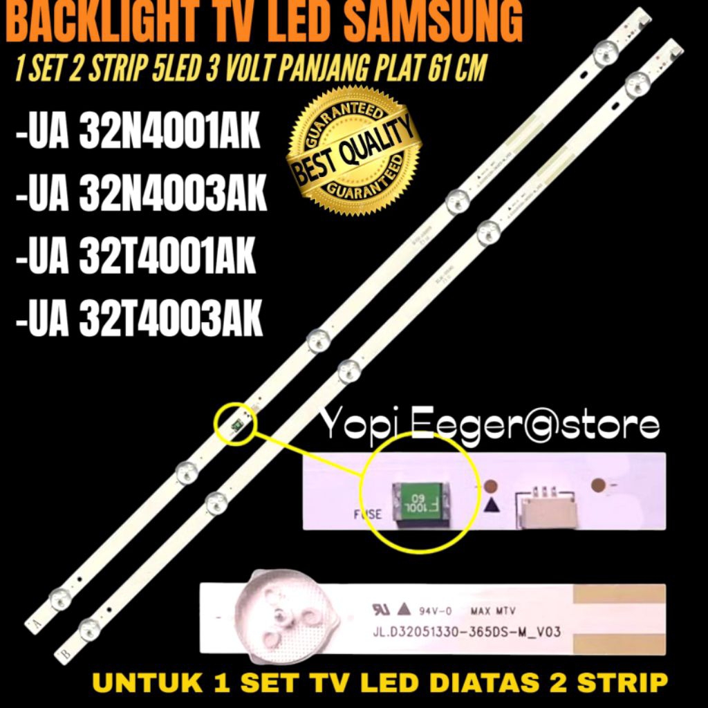 SAMSUNG 32 นิ้ว LED TV BACKLIGHT UA-32N4001AK- UA-32N4003AK- UA-32T4001AK- UA-32T4003AK 32 INCH LED 