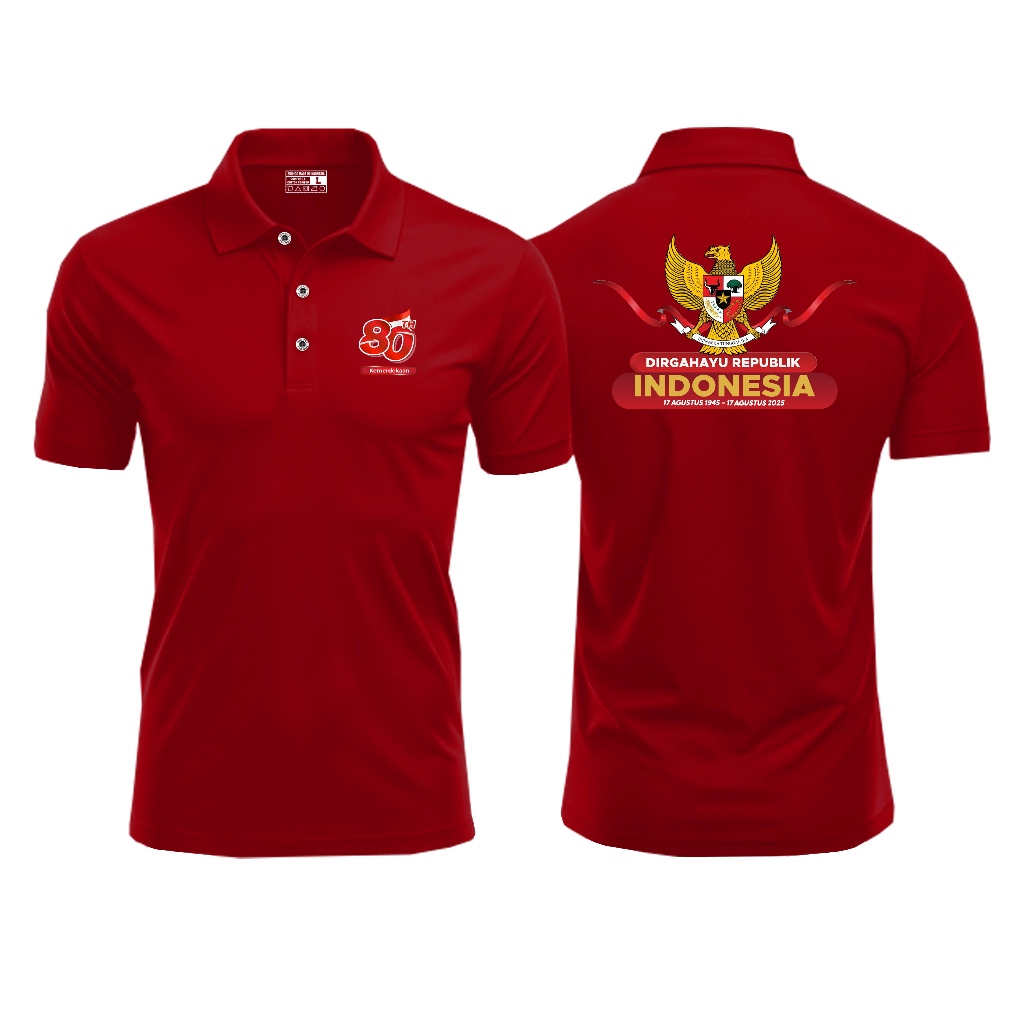 Zirdigo - เสื้อโปโล Hut RI Happy Birthday x 80 Th Debe เสื้อโปโล Unisex