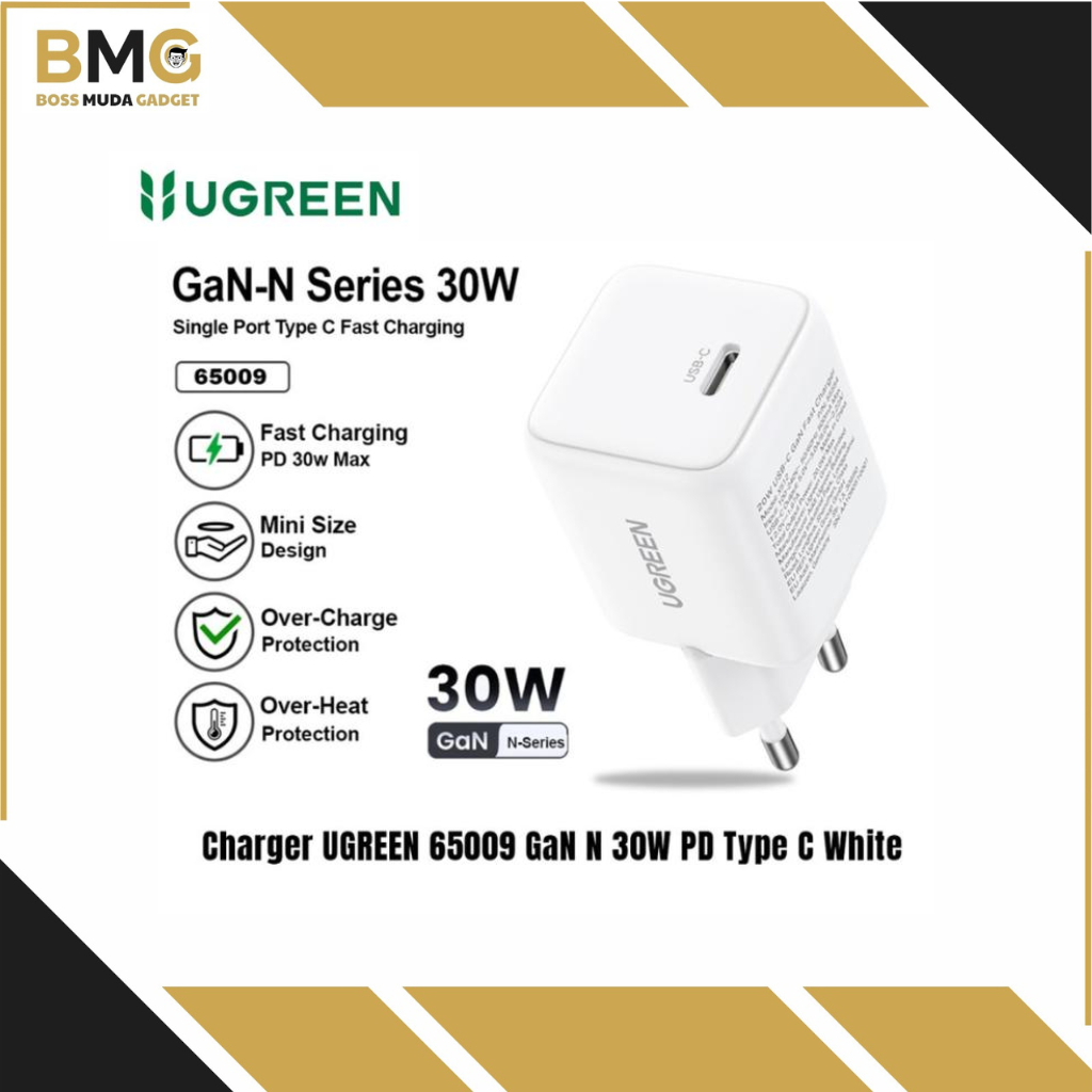 TC SERIES GAN 30W สีขาว 65009 UGREEN