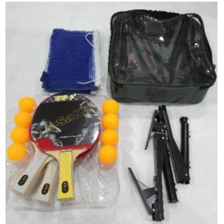 YASAKA PINGPONG BAD/BET/RAKET SET CONTAINS 4 POLE และ BAD