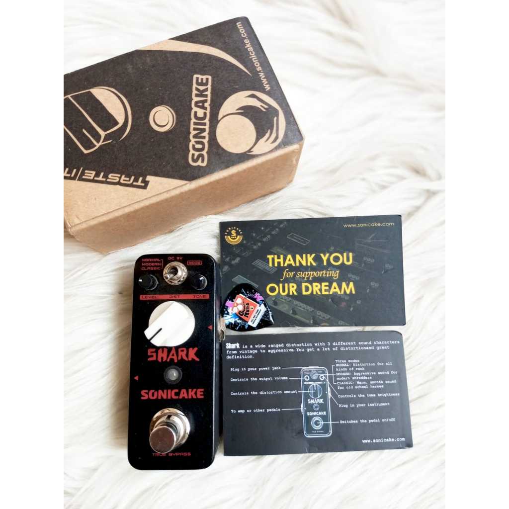 Sonicake Shark Classsic Modern Distortion เอฟเฟกต์กีตาร์ Marshall Sound