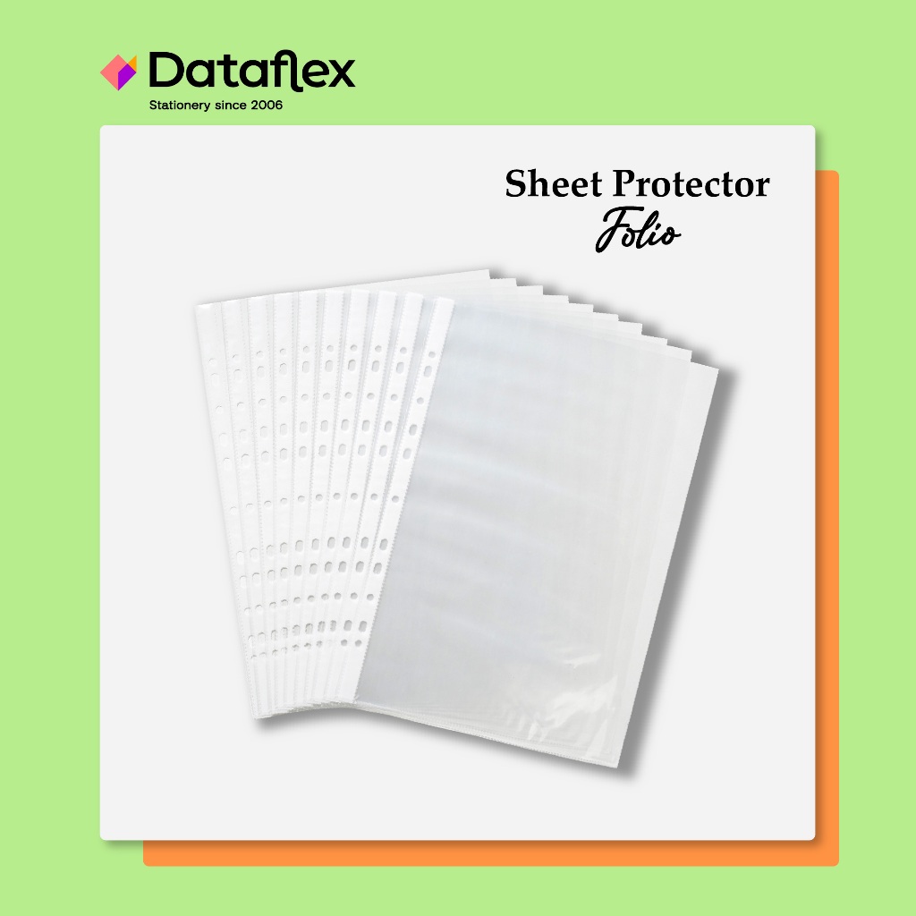 PP Pocket / Sheet Protector FOLIO Dataflex (1 แพ็ค มี 10 แผ่น)