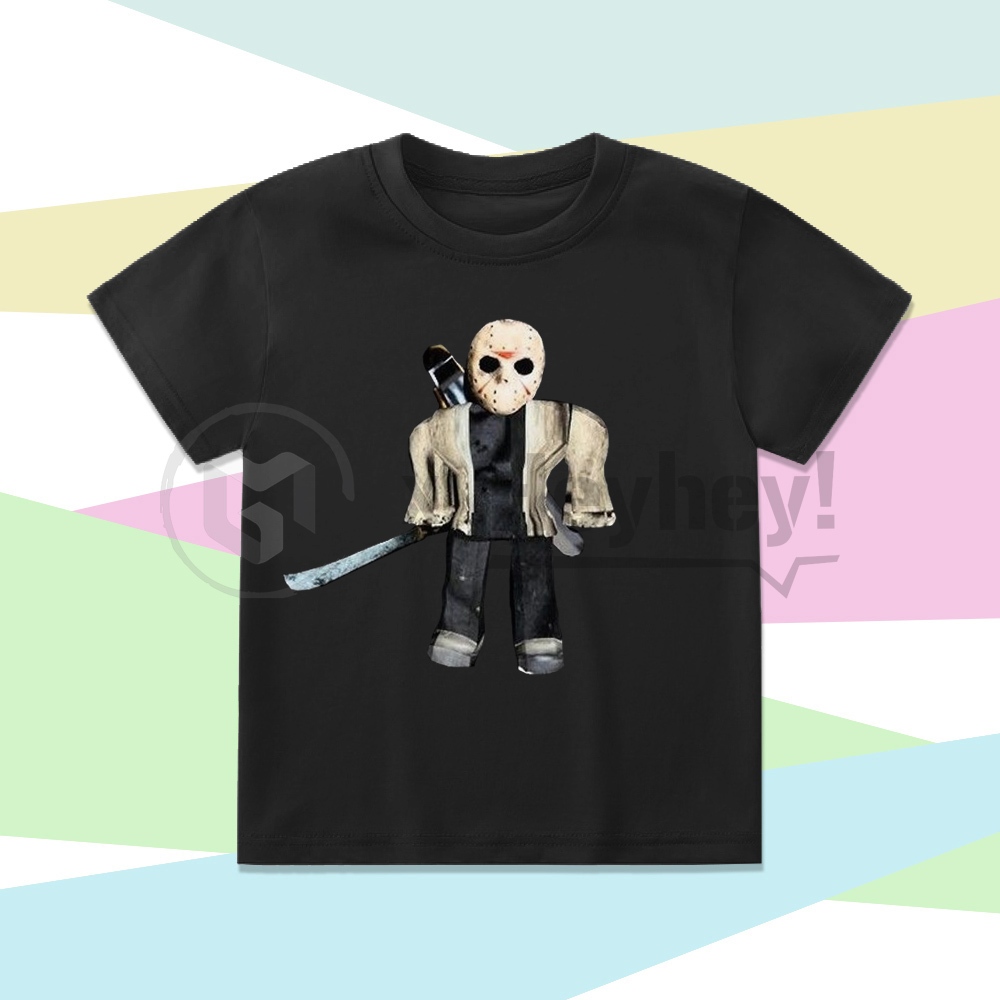 CHILDRENS CLOTHINGS เสื้อยืด CHARACTER JASON KILLER FORSAKEN ROBLOX - ฟรีพิมพ์ชื่อ
