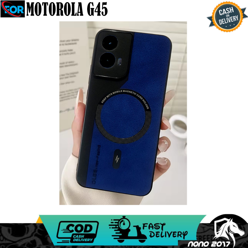 MOTOROLA G45 G35 G60 G60 PRO เคสโทรศัพท์หนังหรูหราทูโทนรวมกัน