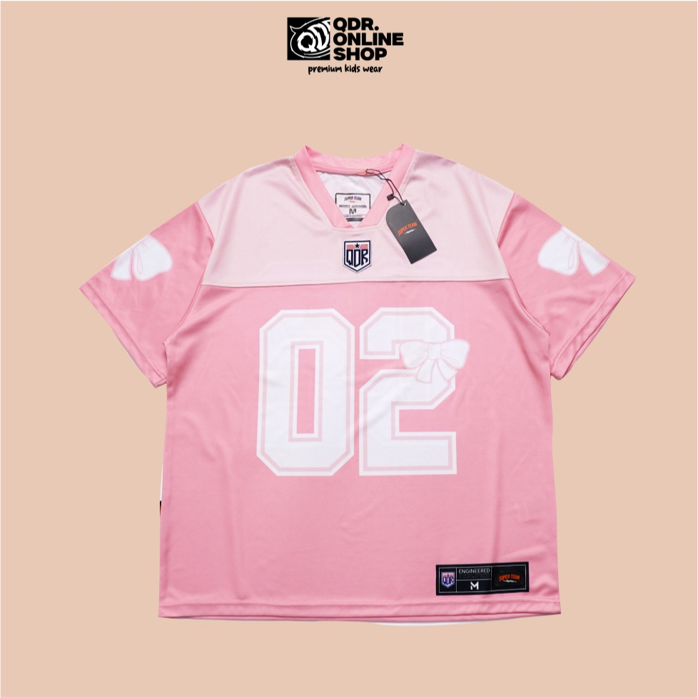 เจอร์ซีย์ ขนาดใหญ่ สําหรับเด็กอายุ 1-12 ปี เสื้อเบสบอลโอเวอร์ไซส์ Motif 02 QDR ONLINESHOP