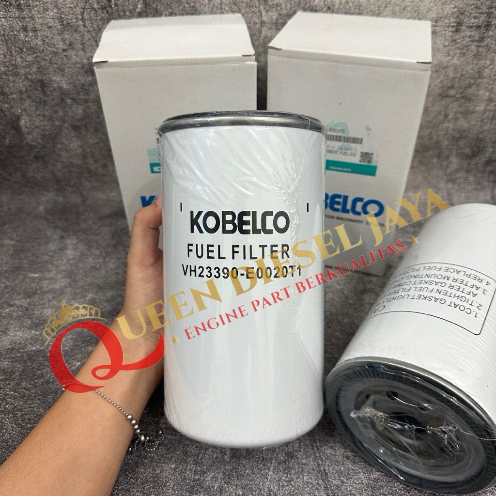 กรองน้ํามันเชื้อเพลิง / กรองดีเซล Kobelco SK210 / SK200-8 / SK200-10 (1pc) VH23390-E0020T1