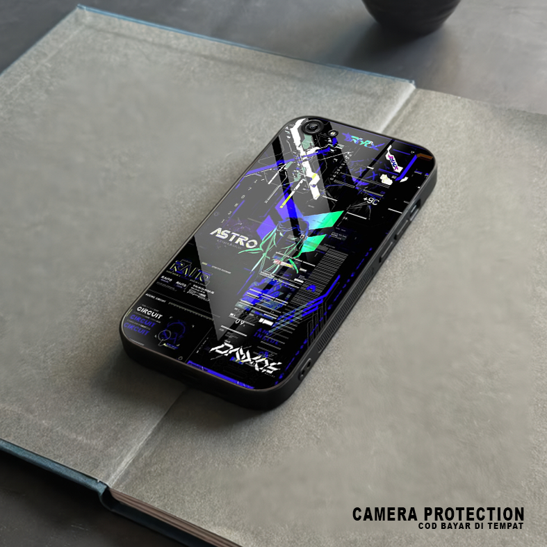 เคส HP HS03 Vivo Y71 - ล่าสุด Y71i - Softcase Glass Kaca - Hardcase 2D Glossy - เคสป้องกันโทรศัพท์มื