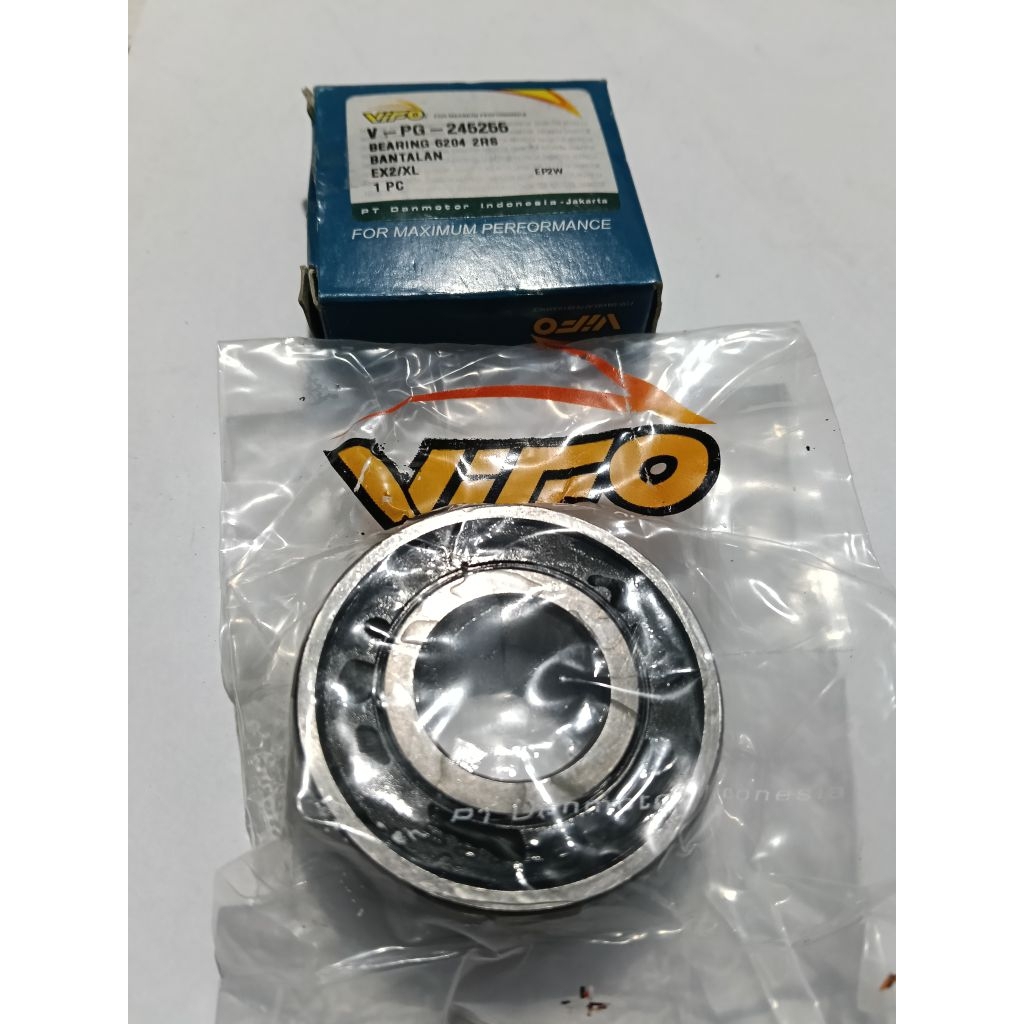 Bearing laker (6204) 2 RS vifo (พร้อมซีล)