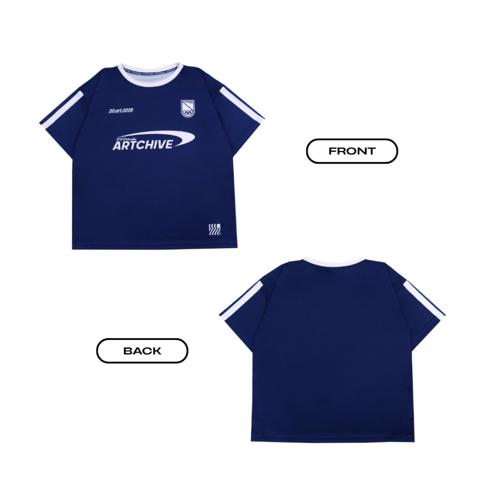 เสื้อเจอร์ซีย์ขนาดใหญ่ ARTCHIVE BLUE | 777 Studio Oversize Jersey