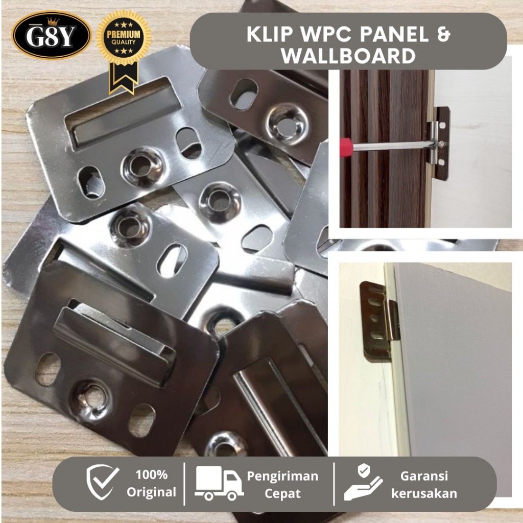 Wpc Wallboard & Wallpole Clip / แผง WPC และแผงผนังบอร์ด Clip 36mm x 50mm// ต่อชิ้น