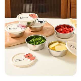 BAKINDO Tempat Sambal Tutup Kartun Sauce Container Stainless Steel 304 Dengan Tutup Silikon Tempat Sambal Wadah Serbaguna Dengan Tutup Silikon Mini Dip Box