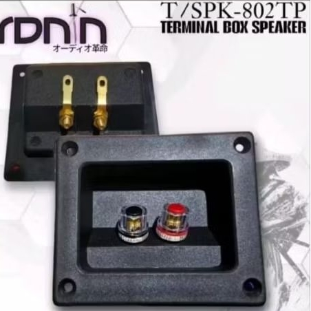 Terminal Box 802TP Speaker Box 8cm x 9cm Yellow Plate COPPER IMPORT ORIGINAL
