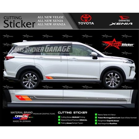 ใหม่ทั้งหมด Toyota Avanza Veloz 2023 สติ๊กเกอร์ Daihatsu Xenia 2022 2023 ใหม่ทั้งหมด