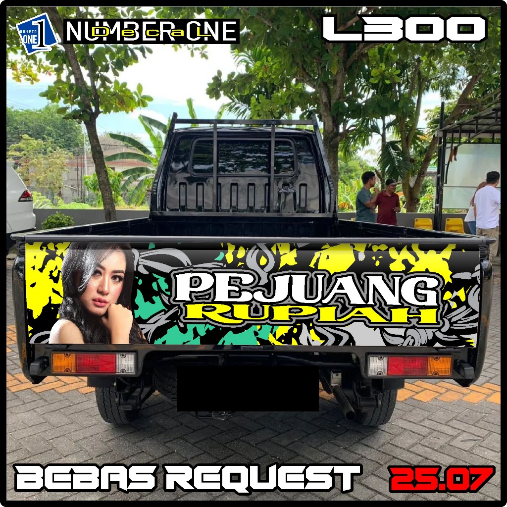 L300 PIC UP สติ๊กเกอร์ติดประตูด้านหลัง L300, CARRY, GRANDMAX REAR BACK หลากหลายฟรีที่จะแกะสลักและ PH