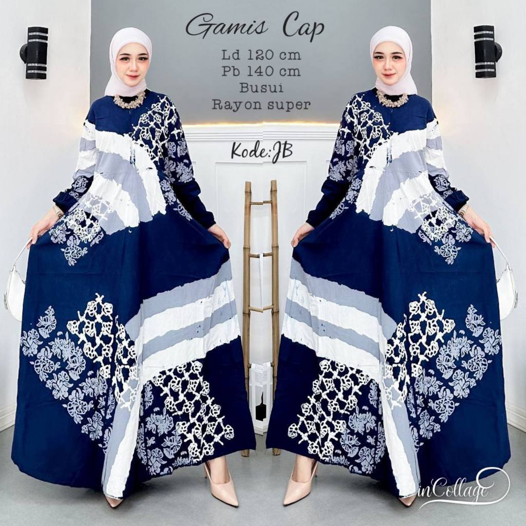 Daster/Gamis Cap Ld 120 cm pb 138 cm