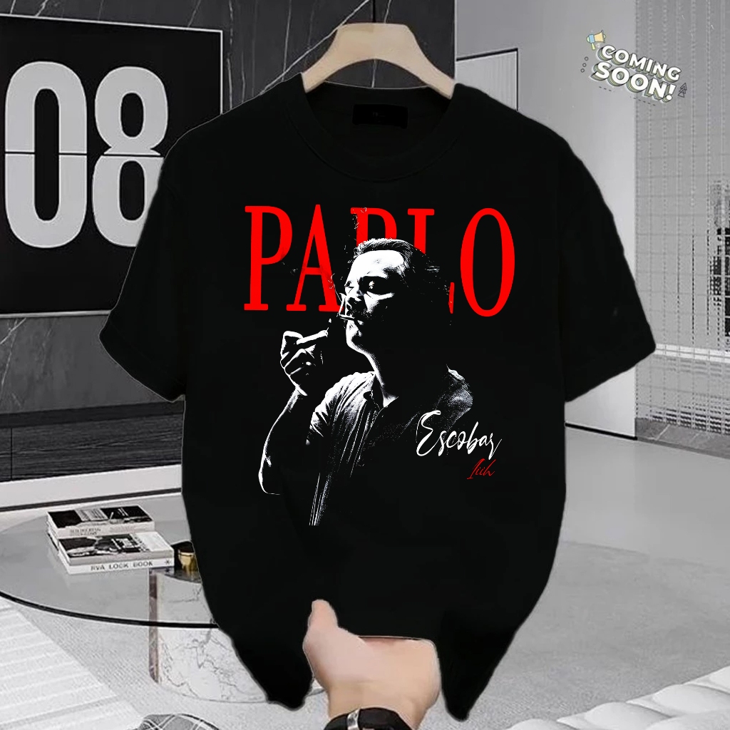 MONEY DEALER PABLO ESCOBAR BILLIONARE เสื้อยืด 24S 200 GSM Unisex แขนสั้นเสื้อ Pablo Escobar