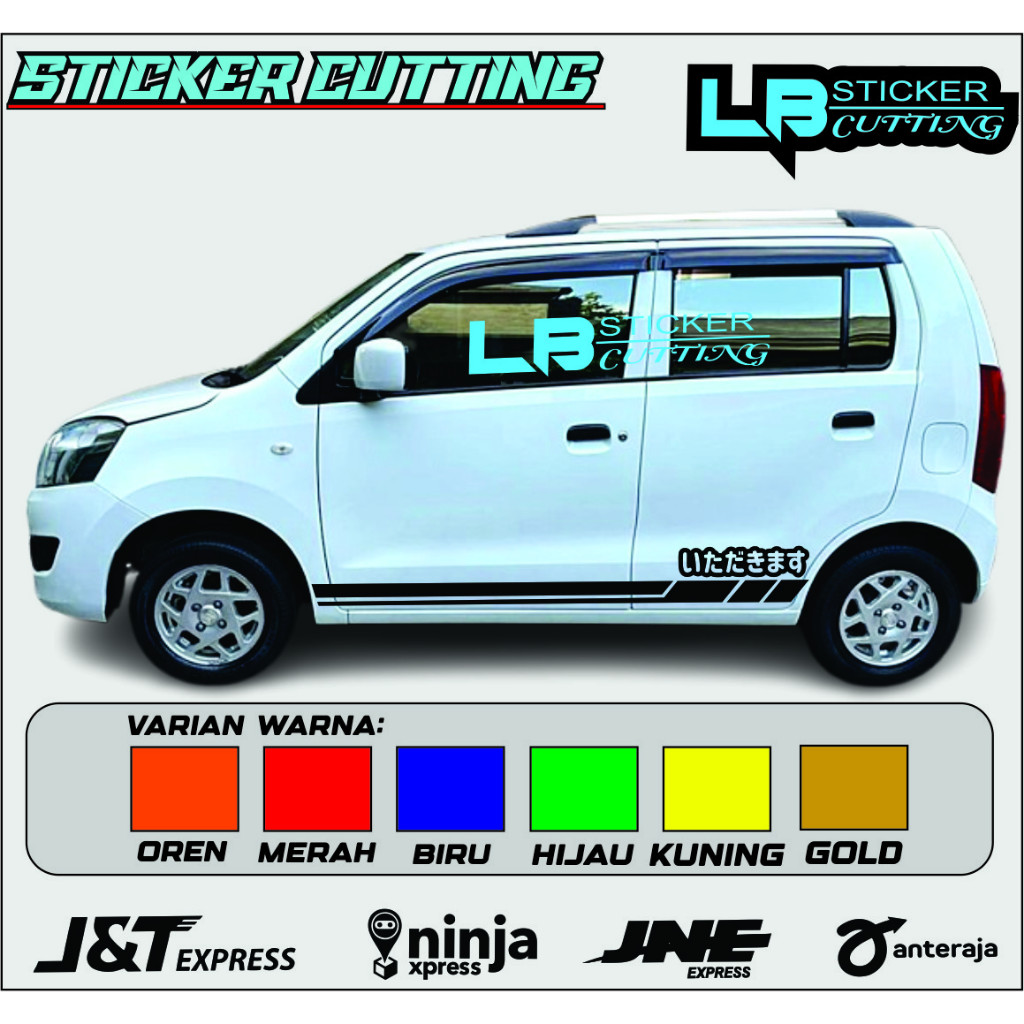 SUZUKI KARIMUN BOX DX GX STICKER KANJI SLASH motif [K.1] KARIMUN DX GX สติ๊กเกอร์ติดรถ