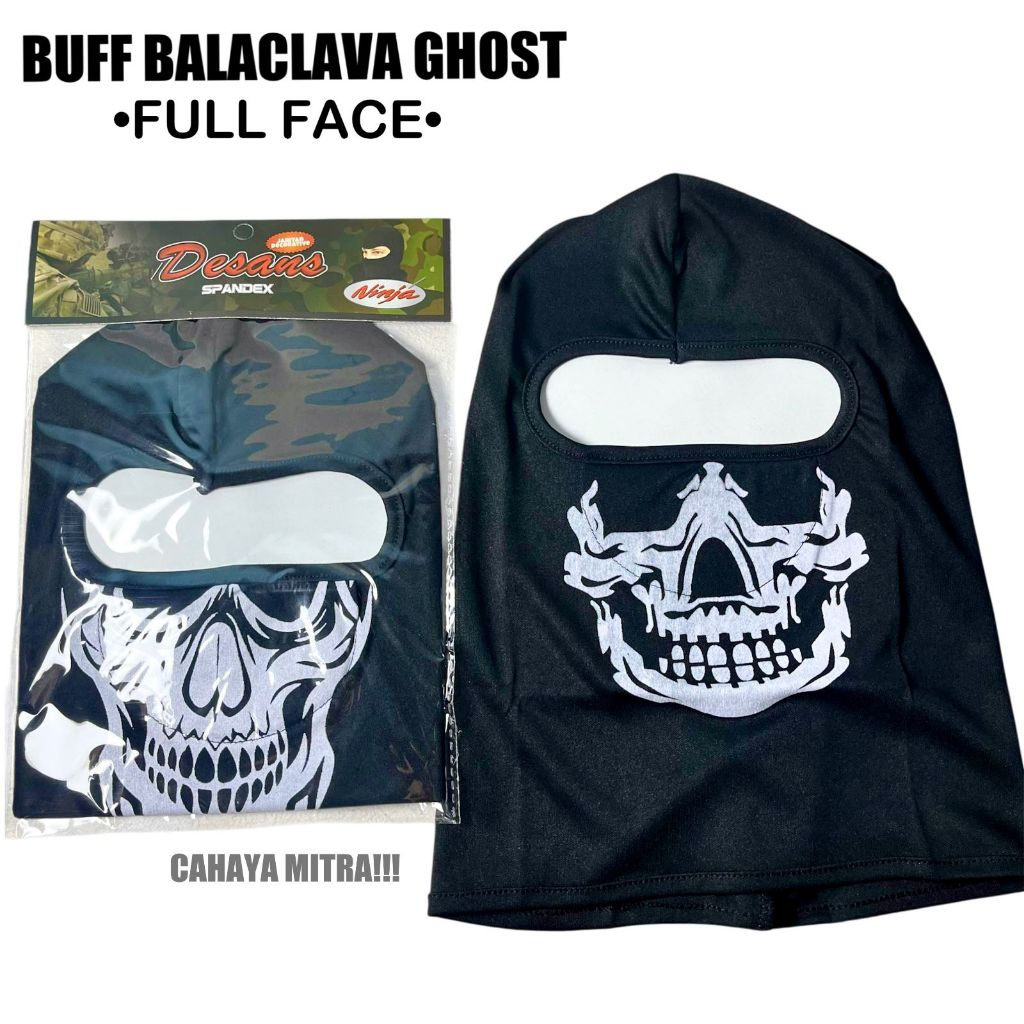DESINS GHOST SPANDEX FULL FACE BUFFBALACLAVA GHOST