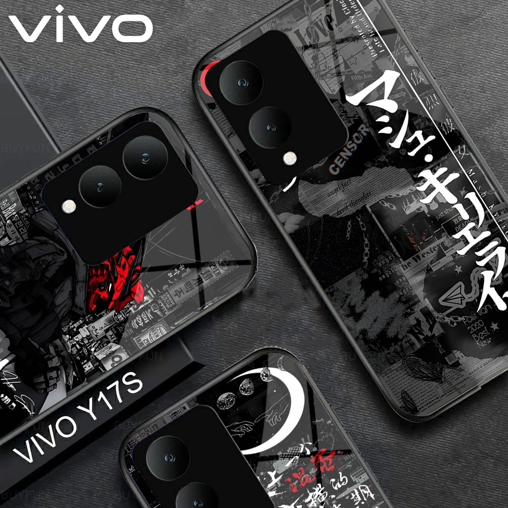 เคส HP VIVO Y17S - เคส VIVO Y17S ล่าสุด (ARTAJPNM10) VIVO Y17S เคสโทรศัพท์ซิลิโคน - Glass Softcase -