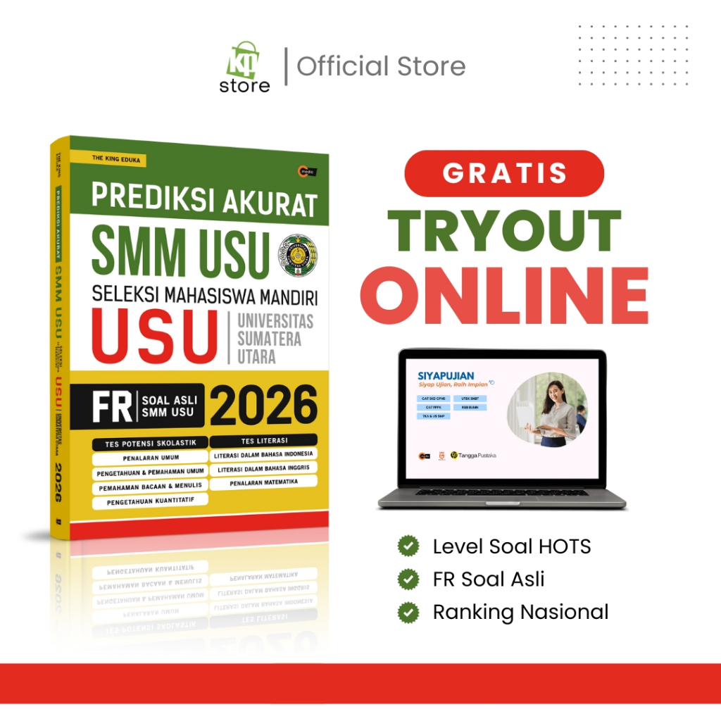 Kawan Pustaka - หนังสือทํานายความถูกต้อง SMM USU 2026 - มหาวิทยาลัยสุมาตราเหนือ