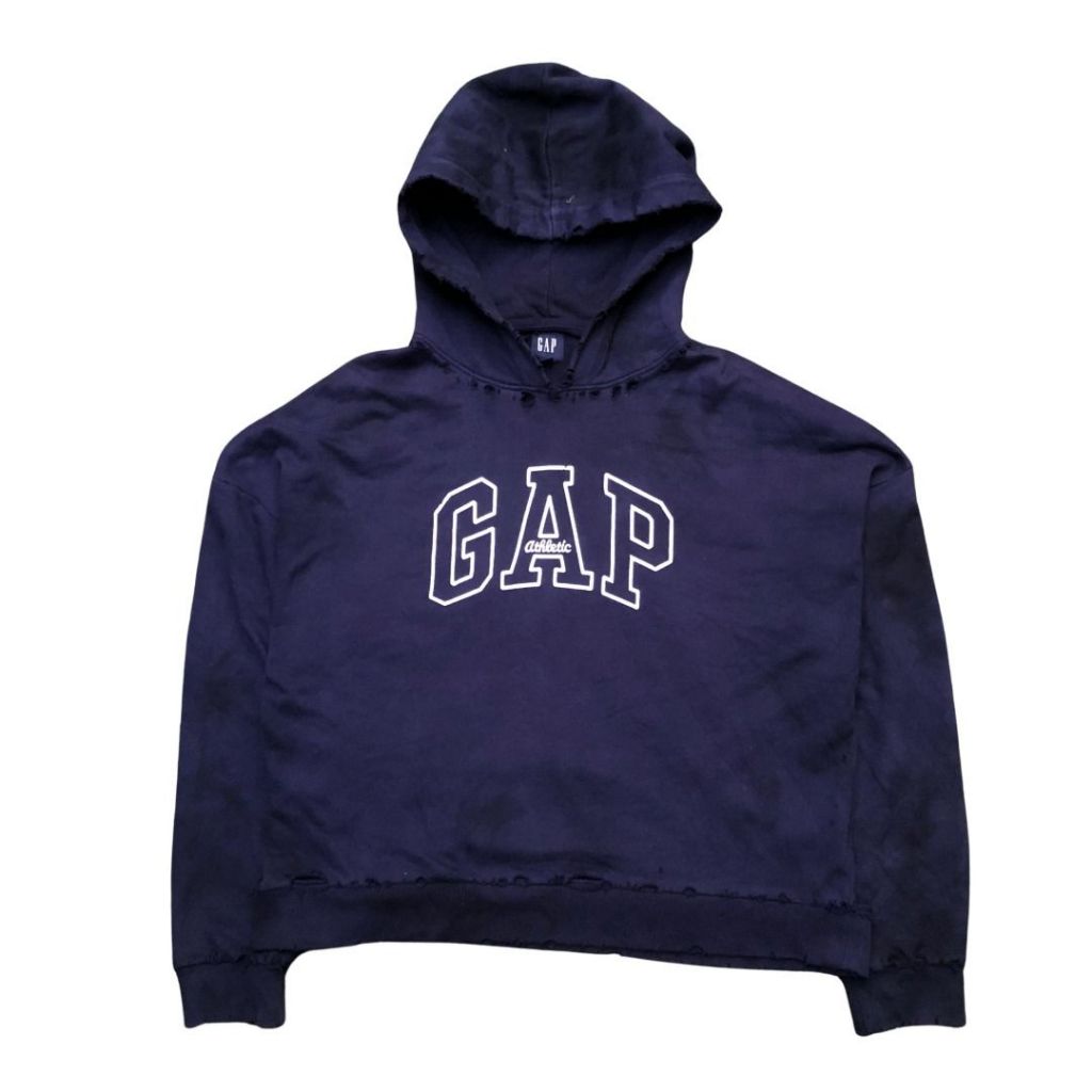 GAP BOXY DISSTESSED HOODIE