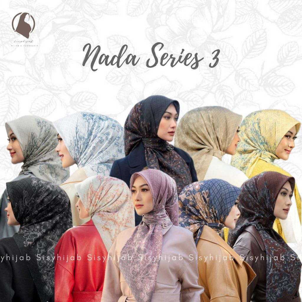 Nada Series Square Hijab ala BS Monogram Velmora Voal
