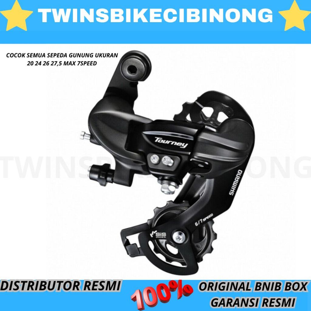RD SHIMANO TOURNEY TY300 SIS 7 SPEED CAN BE USED สําหรับ 6 หรือ 7 SPEED คุณภาพดี